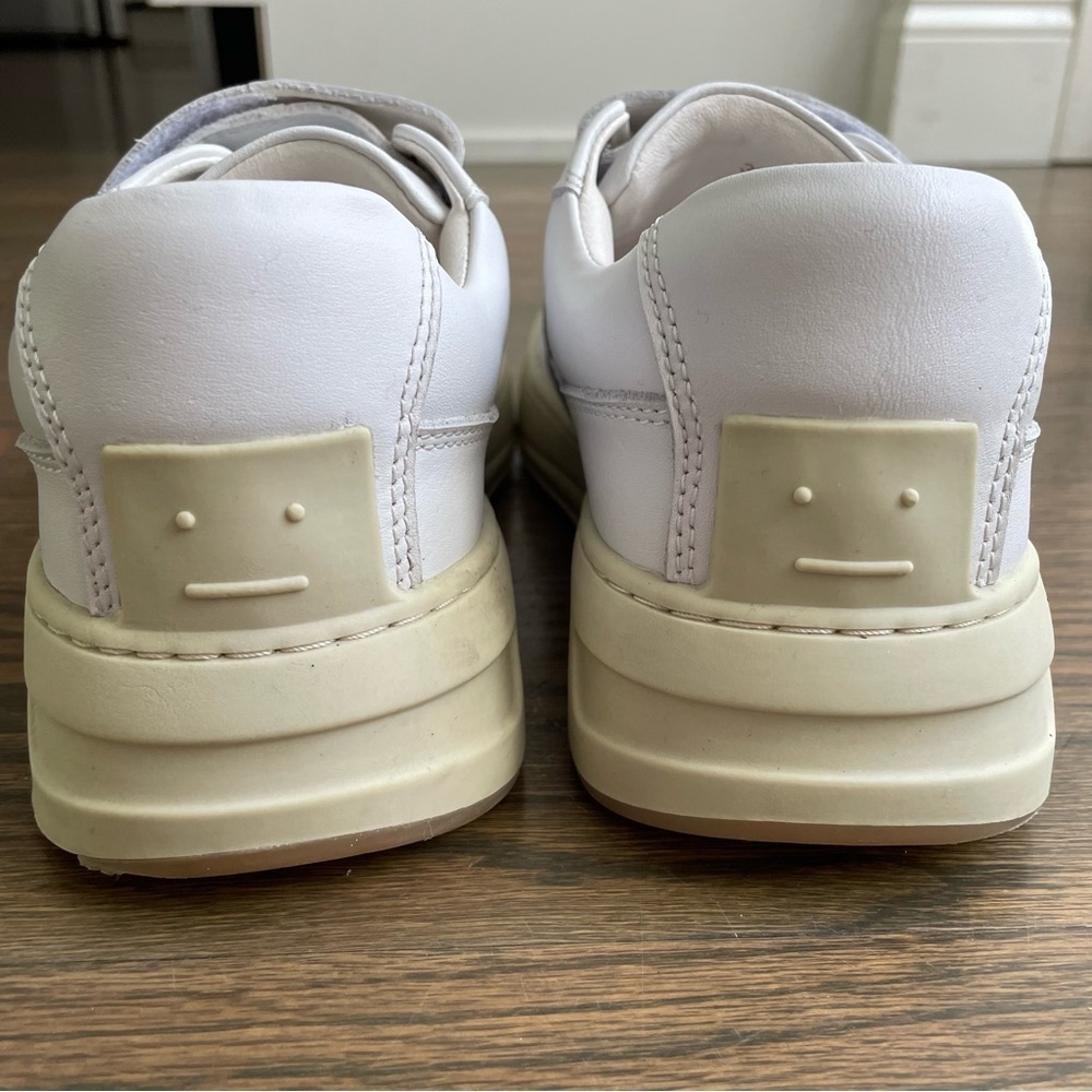 White Perey Strap Sneakers Like ACNE STUDIOS style - Picture 9 of 12